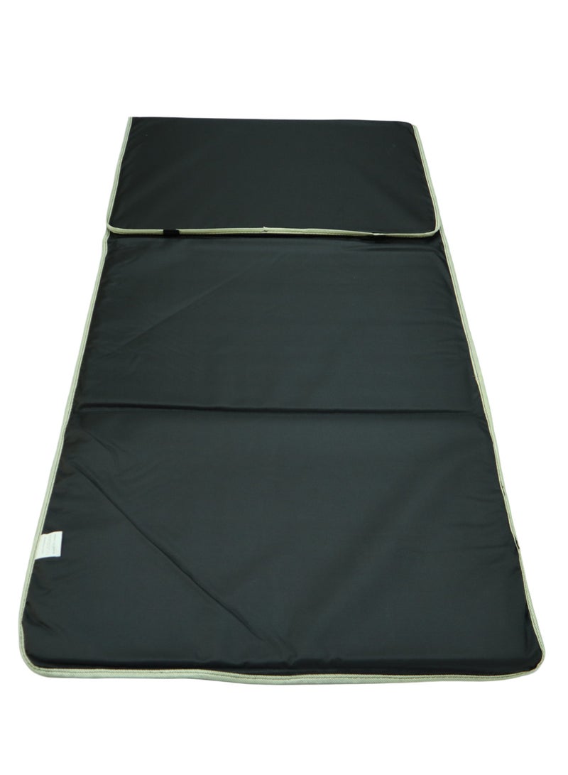Yuwell Foldable Prayer Mat with Back Support & Carrying Bag, 2-in-1 Prayer Rug Sajadah, Anti-Slip Islamic Salah Mat 110×60CM for Men & Women, Portable Ramadan & Eid Gift Beige - Image 5